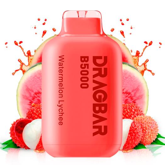 Pod descartável Dragbar B5000 Watermelon Lychee 5000puffs - Zovoo