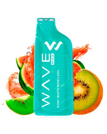 Pod Descartável Kiwi Watermelon 8000 Puff - Bud Vape Wave Max