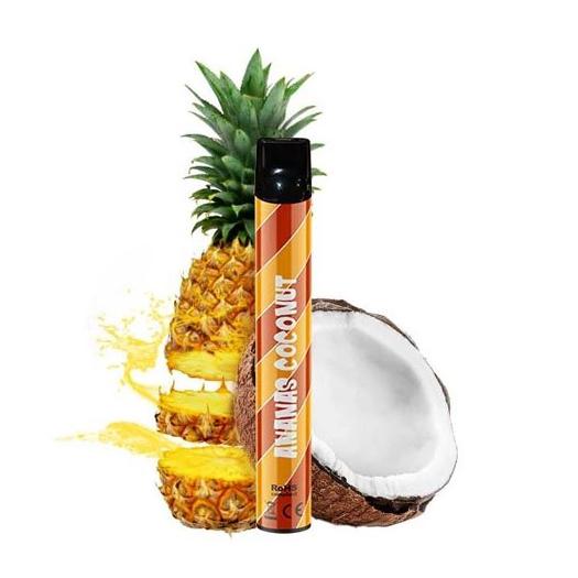Pod Desechable Pineapple and Coconut 600 puffs - Wpuff y Liquideo