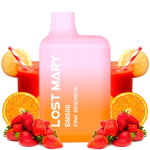 Pod Descartável Pink Senorita 600puffs - Lost Mary BM600 20mg Descartável