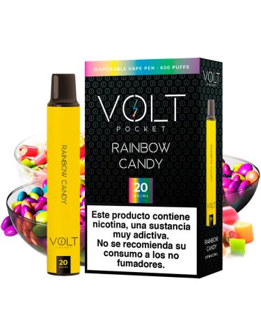 Pod Descartável Rainbow Candy 600puffs 20mg - Volt Pocket