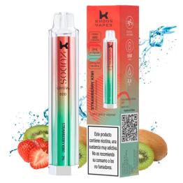 Pod Descartável Strawberry Kiwi 600puffs - Kudos Vapes Crystal