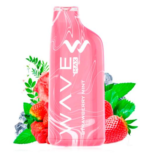 Pod Descartável Strawberry Mint 8000 Puff - Bud Vape Wave Max