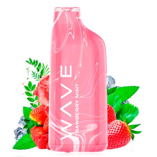 Pod descartável de morango e menta 800 puffs 20mg - Bud Vape Wave 800