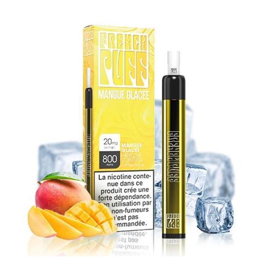 Pod desechable Vape Pen Mango con hielo 800 caladas - 550 mAh 20mg - French Puff