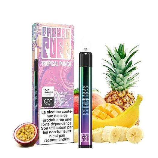 Caneta Vape Pod Descartável Tropical Punch 800 puffs - 550 mAh 20mg - French Puff