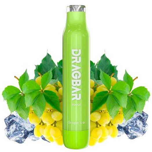 Pod Dragbar GRAPE ICE 600 puffs 20mg - Zovoo by VooPoo - DESCARTÁVEL