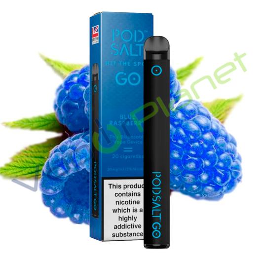 Pod Salt GO BLUE RASPBERRY Descartável Pod System 500 puff - 20mg