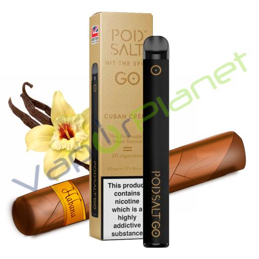 Pod Salt GO CUBAN CREAM Descartável Pod System 500 puff - 20mg
