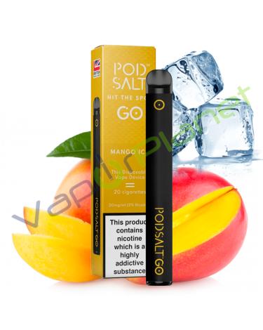 Pod Salt GO MANGO ICE Descartável Pod System 500 puff - 20mg