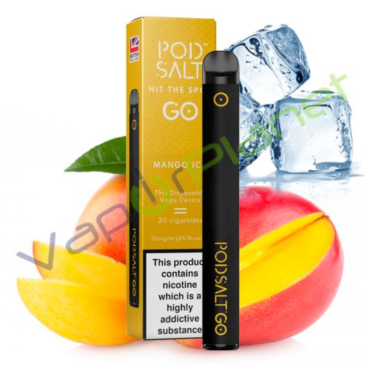 Pod Salt GO MANGO ICE Descartável Pod System 500 puff - 20mg