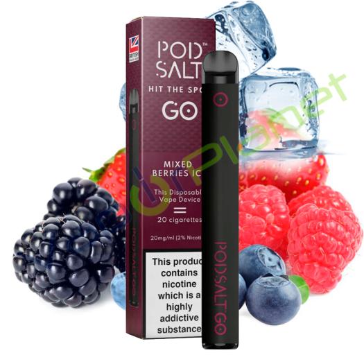 Pod Salt GO MIXED BERRIES ICE Descartável Pod System 500 puff 20mg 】🏅