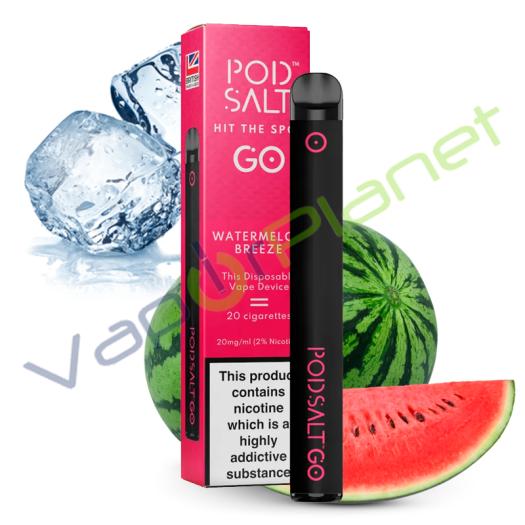 Pod Salt GO WATERMELON BREEZE Descartável Pod System 500 puff - 20mg