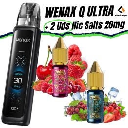 Pod Wenax Q Ultra (Black Carbon) + 2 uds Nic Salts 10ml 20mg