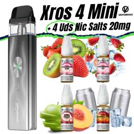 Pod XROS 4 MINI Vaporesso + 4 uds Nic Salts 10ml 20mg