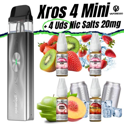 Pod XROS 4 MINI Vaporesso + 4 uds Nic Salts 10ml 20mg