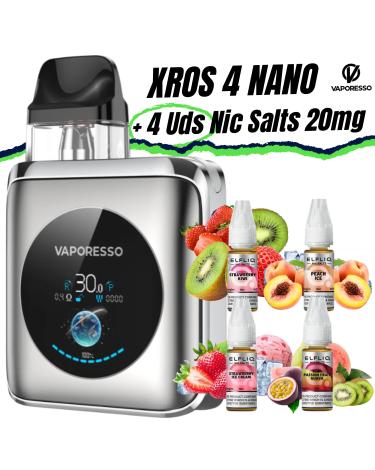 Pod XROS 4 NANO Vaporesso + 4 uds Nic Salts 10ml 20mg