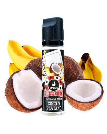 POKER FRUITS Batido de Coco Plátano【50ml】- DROPS