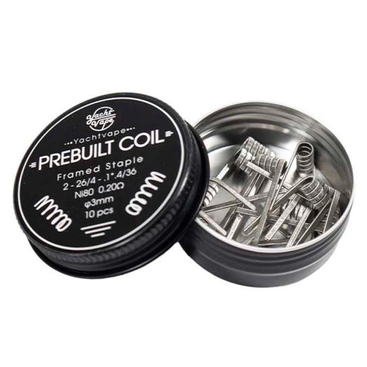 Prebuilt Coil Framed Staple C1 - 26/4 - 1*4/36 - Ni80 0.2Ω 3mm (10pcs) - Yachtvape