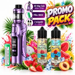 Promo Pack SMOK Mag Solo 100W | Pilha 18650 + 2 Líquidos