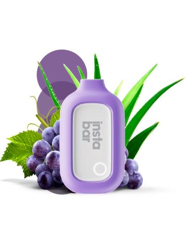 Puff Aloe Grape 5000Puff - 12ml - Insta Bar - SEM NICOTINA