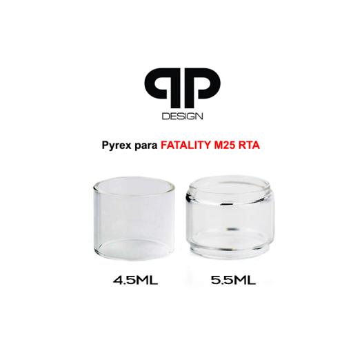 Pyrex 4,5ml/5,5ml para FATALITY M25 RTA - QP DESIGN