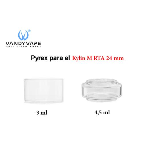 Pyrex / Glass para Kylin M RTA 24 mm – Vandy Vape Pyrex