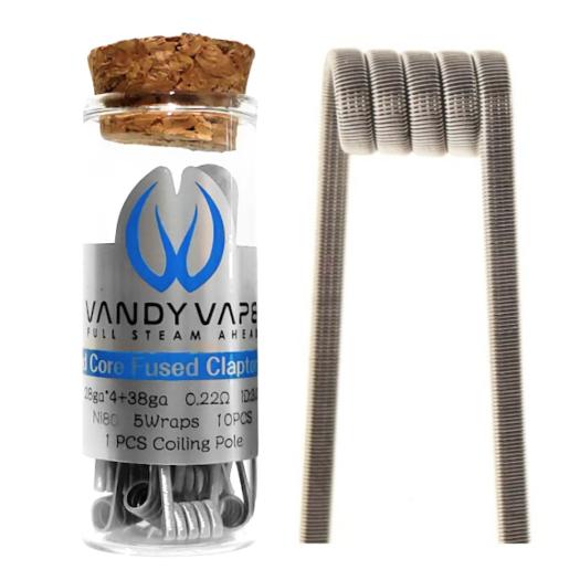 Quad Core Fused Clapton 28ga*4+38ga 0.22Ω 0.3mm (10pcs) - Vandy Vape