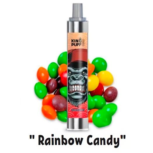 RAINBOW CANDY 4000 PUFFS - SEM NICOTINA - KING PUFF
