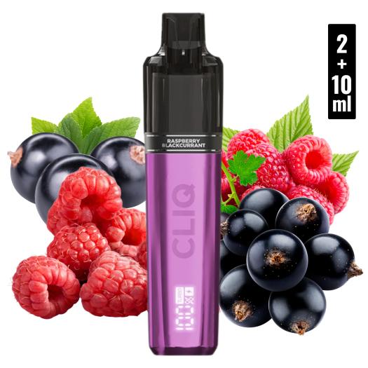 RASPBERRY BLACKCURRANT Descartável 2+10ml Cliq 15000 Puffs - 20 mg - AVM