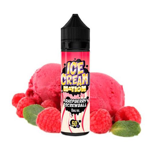 Raspberry Screwball - Ice Cream Nation - 50 ML + 10 ml Nicokit Gratis