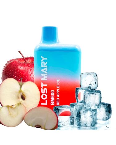 RED APPLE ICE Elf Bar Lost Mary BM600 20mg Salt - Descartável