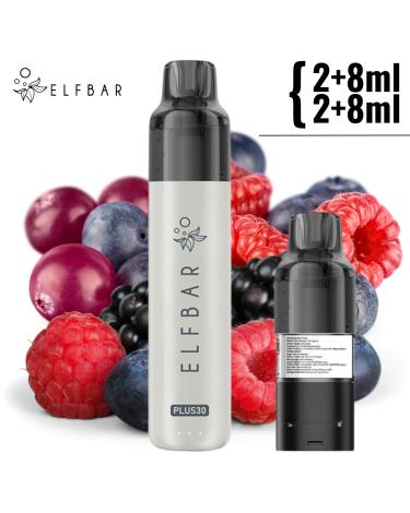 RED BERRIES Kit Plus30 20mg Elfbar | 2+8ML x2 |
