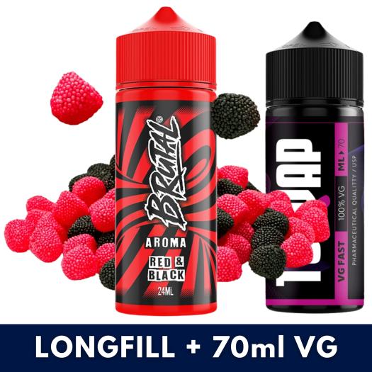 Red & Black 24ml/120 (Longfill) Just Juice Brutal + 70ml VG Fast