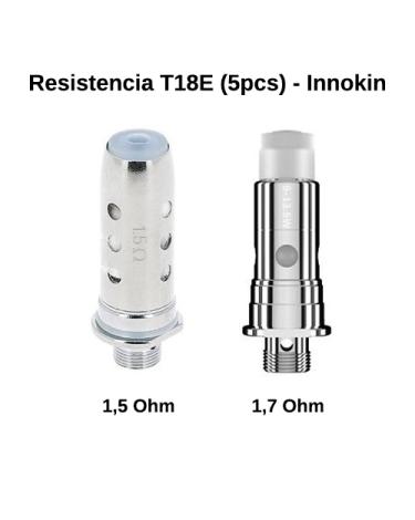 Resistencia T18E 1,5 ohm y 1,7ohm (5pcs) - Innokin