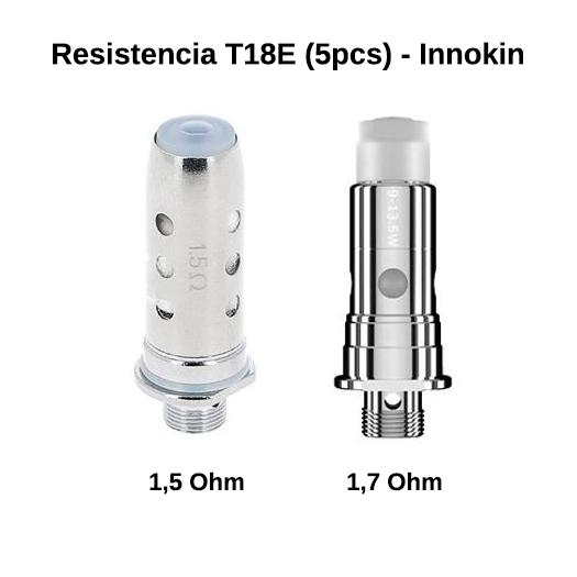 Resistencia T18E 1,5 ohm y 1,7ohm (5pcs) - Innokin Resistencia T18E 1,5 ohm y 1,7ohm (5pcs) - Innokin