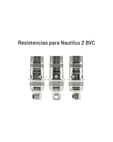 Resistores Aspire Nautilus BVC - Bobinas Aspire Nautilus