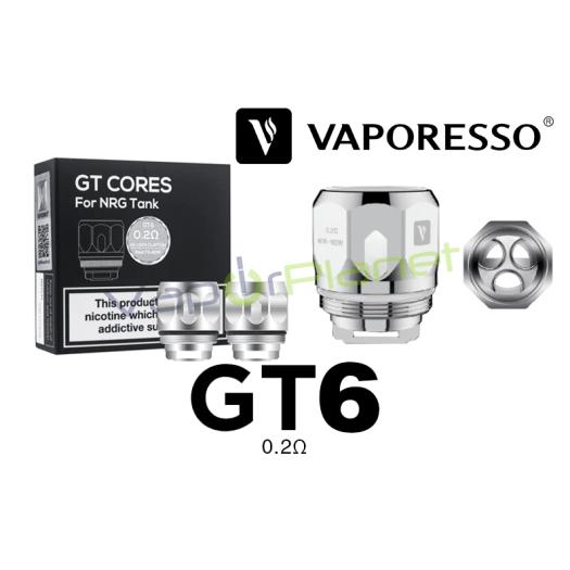 Resistências GT6 Core 0.20 ohms – Vaporesso