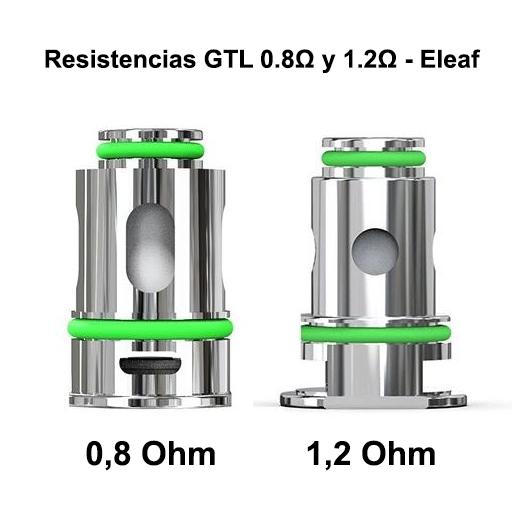 Resistores GTL 0,4Ω - 0,8Ω e 1,2Ω - Bobina Eleaf Resistores GTL 0,4Ω - 0,8Ω e 1,2Ω - Bobina Eleaf