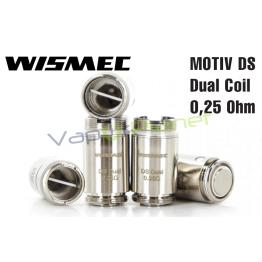 Resistências MOTIV DS Dual Coil 0,25 Ohm – Wismec Coil
