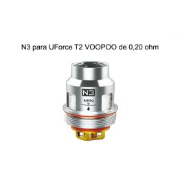 Resistências N3 para UForce T2 VOOPOO de 0,20 ohm – Voopoo Coil