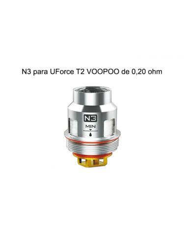 Resistências N3 para UForce T2 VOOPOO de 0,20 ohm – Voopoo Coil