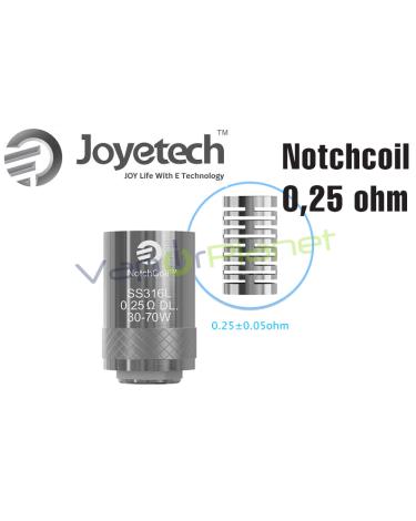 Resistências Notchcoil 0,25 ohm – Joyetech Coil
