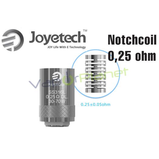 Resistências Notchcoil 0,25 ohm – Joyetech Coil
