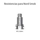 Bobinas para Pod Nord MESH MTL 0.8Ω - Smok