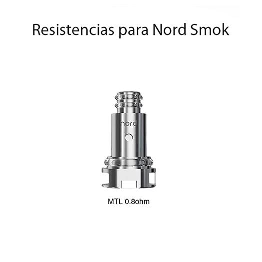 Bobinas para Pod Nord MESH MTL 0.8Ω - Smok
