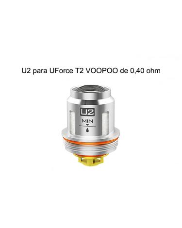 Resistências U2 para UForce T2 VOOPOO de 0,40 ohm – Voopoo Coil