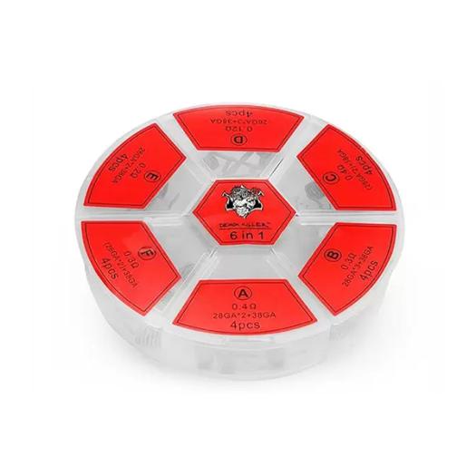 Resistencias Vapeo DEMON KILLER N80 Pack 24 Coils - 6 en 1 - Resistencias Vapeo