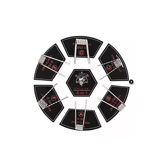 Resistencias Vapeo DEMON KILLER SS316L Pack 24 Coils - 6 en 1 - Resistencias Vapeo