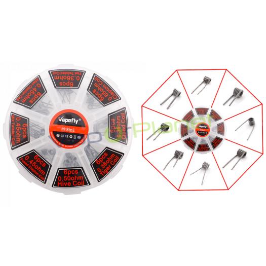 Resistências Vapeo - Kit 48 (8 em 1) Resistências RDTA/RDA/RTA